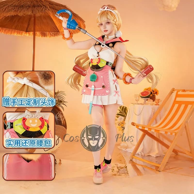 Game Zenless Zone Zero Alice Thymefield Cosplay Costume Cute swimsuit Uniform Festival Party Punches Carnival Halloween Dresses