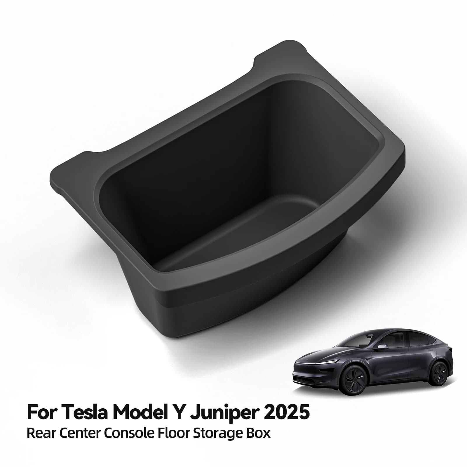 LUCKEASY per Tesla Model Y Launch 2025 2026 Juniper (Non per la versione Berlino) Scatola bracciolo per auto Scatola portaoggetti posteriore Organizer TPE