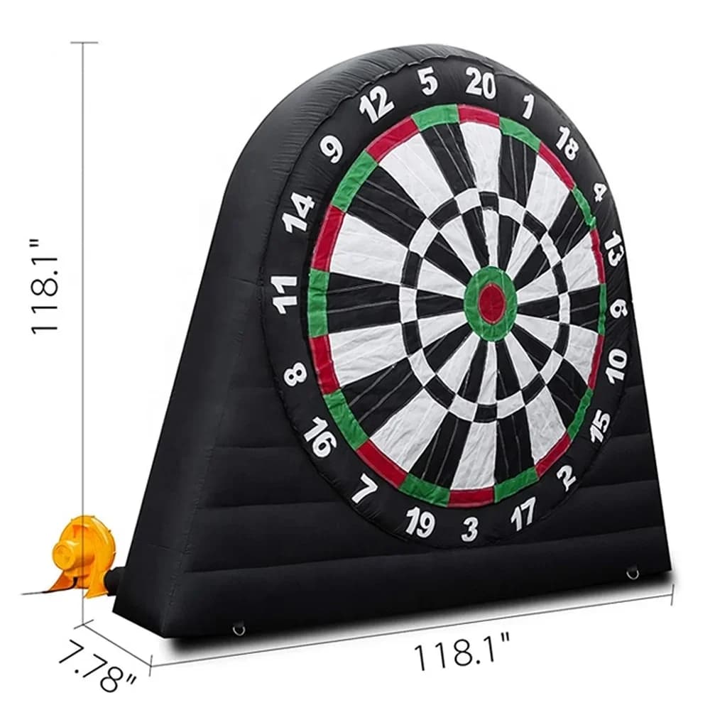 Gioco Gonfiabile da Esterno con Bersaglio per Freccette e Palline Adesive, con Supporto, in Vendita