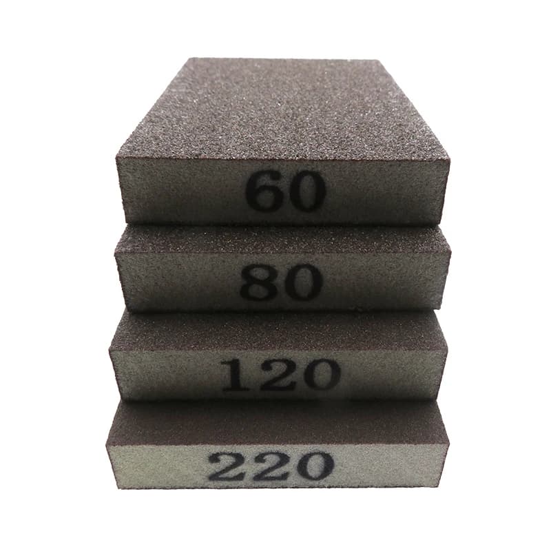 Confezione da 4 blocchi abrasivi assortiti di grana 60/80/120/220, carta vetrata riutilizzabile lavabile per cartongesso, occhiali metallici, riparazione di mobili in legno