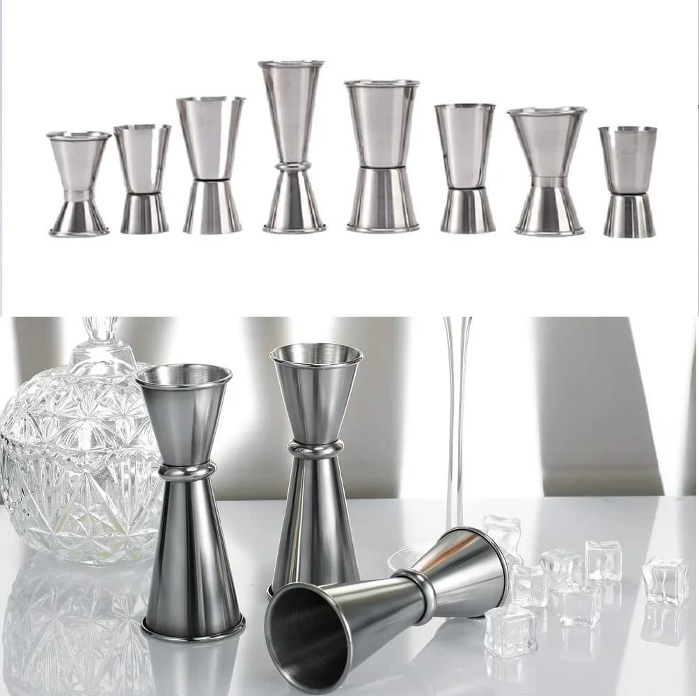 Nuovo cocktail bar Jigger in acciaio inossidabile misurino a doppio spirito per bar di casa Accessori per club per feste Strumenti per bar