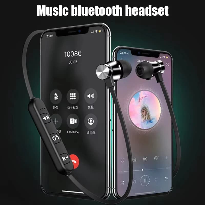 Auricolare Bluetooth wireless magnetico Sport Corsa Cuffie da gioco wireless Auricolari Cuffie con archetto da collo con microfono Musica per telefono