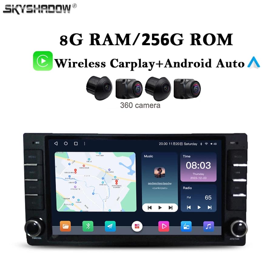 7 "8GB + 256G Wireless Carplay Auto Android 13.0 DSP IPS Lettore DVD per auto Mappa GPS WIFI Bluetooth 5.0 RDS Radio per Nissan LIVINA