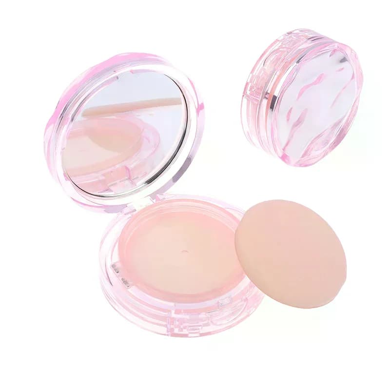 Scatola Vuota per Cuscinetto d'Aria con Specchio e Spugna, Custodia Cosmetica Portatile Fai-da-te per BB Cream e Fondotinta