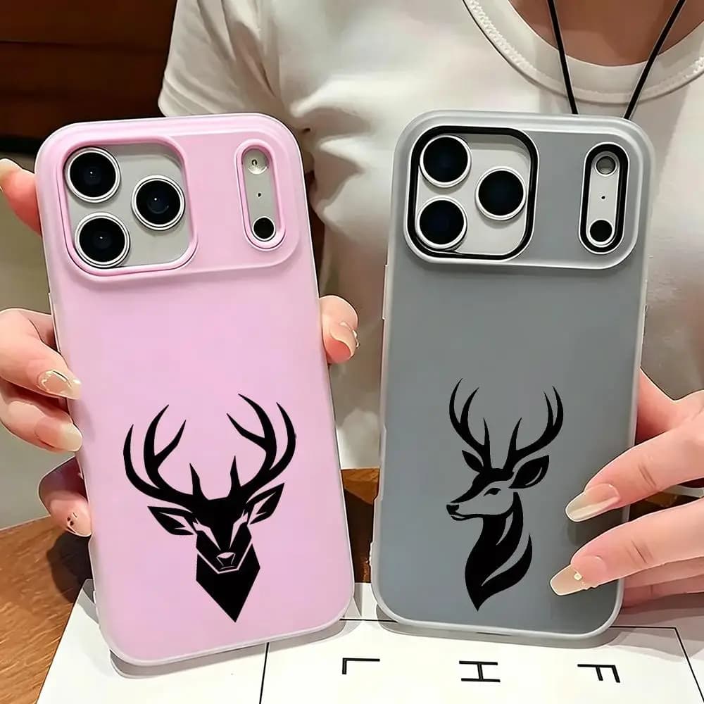 Custodia per telefono Elly 2-in-1 a doppio strato antiurto per iPhone 17/16/15/14/13/12 D-deerS