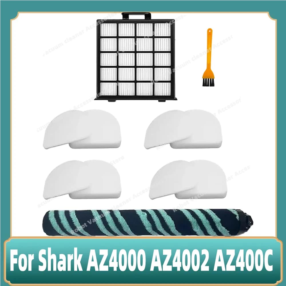 Compatible For Shark AZ4000 AZ4002 AZ400C Parts Roller Brush HEPA Filters Foam and Felt Accessories