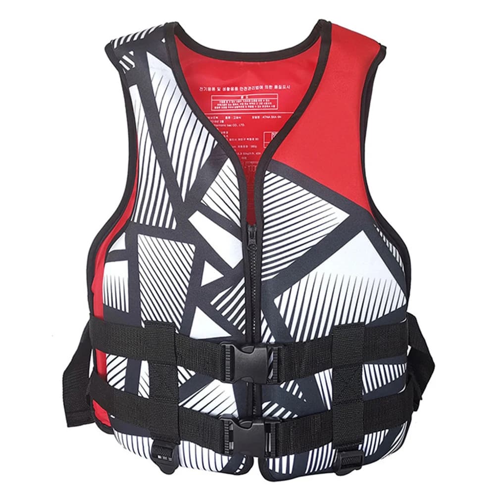 Giubbotto salvataggio in neoprene per adulti, giubbotto galleggiante, sport acquatici, portatile, leggero, traspirante, nuoto, surf, canottaggio, sicurezza