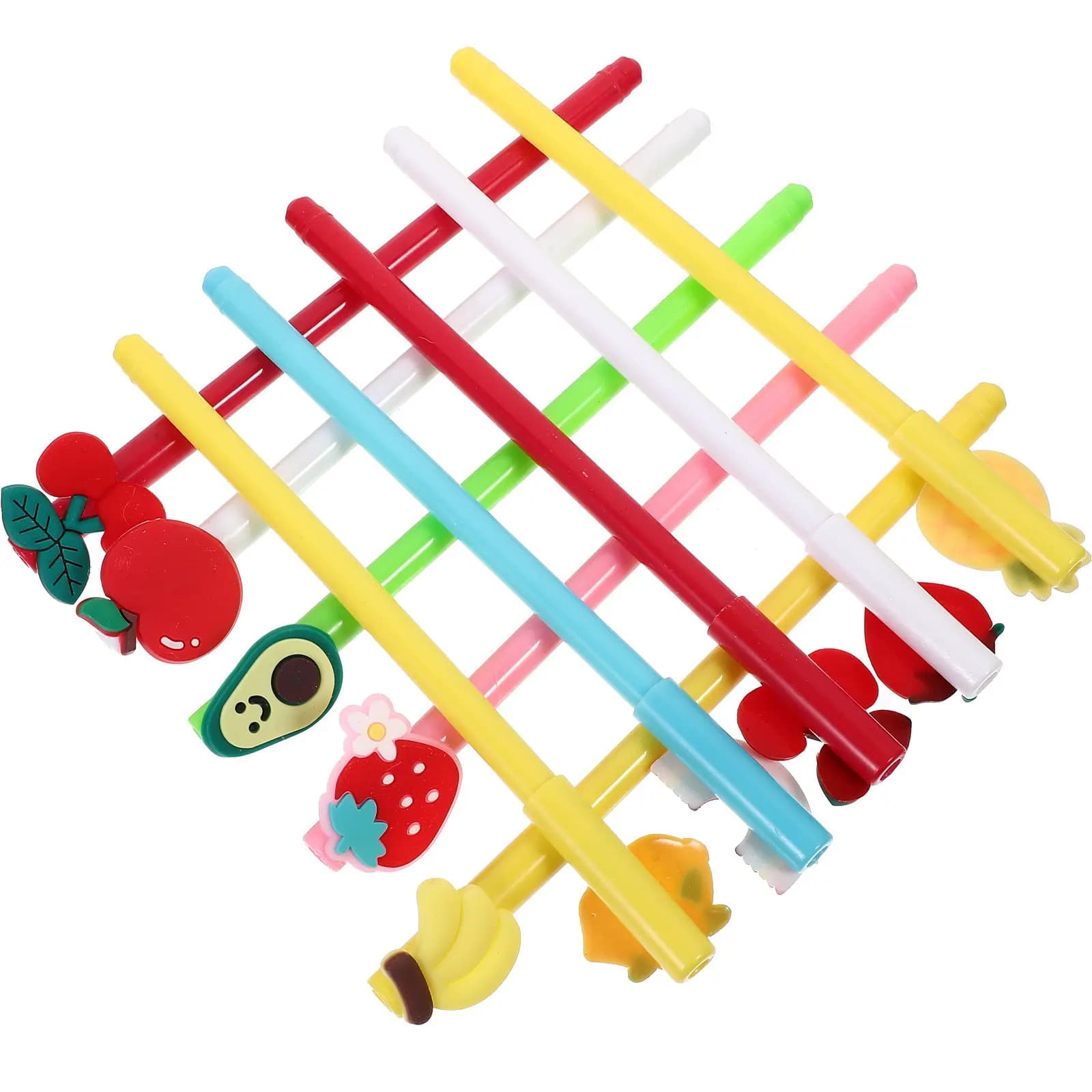 20 penne gel a forma di cartone animato, scrittura fluida, perfette per studenti, ufficio, scuola, penna per firma, cancelleria creativa e adorabile