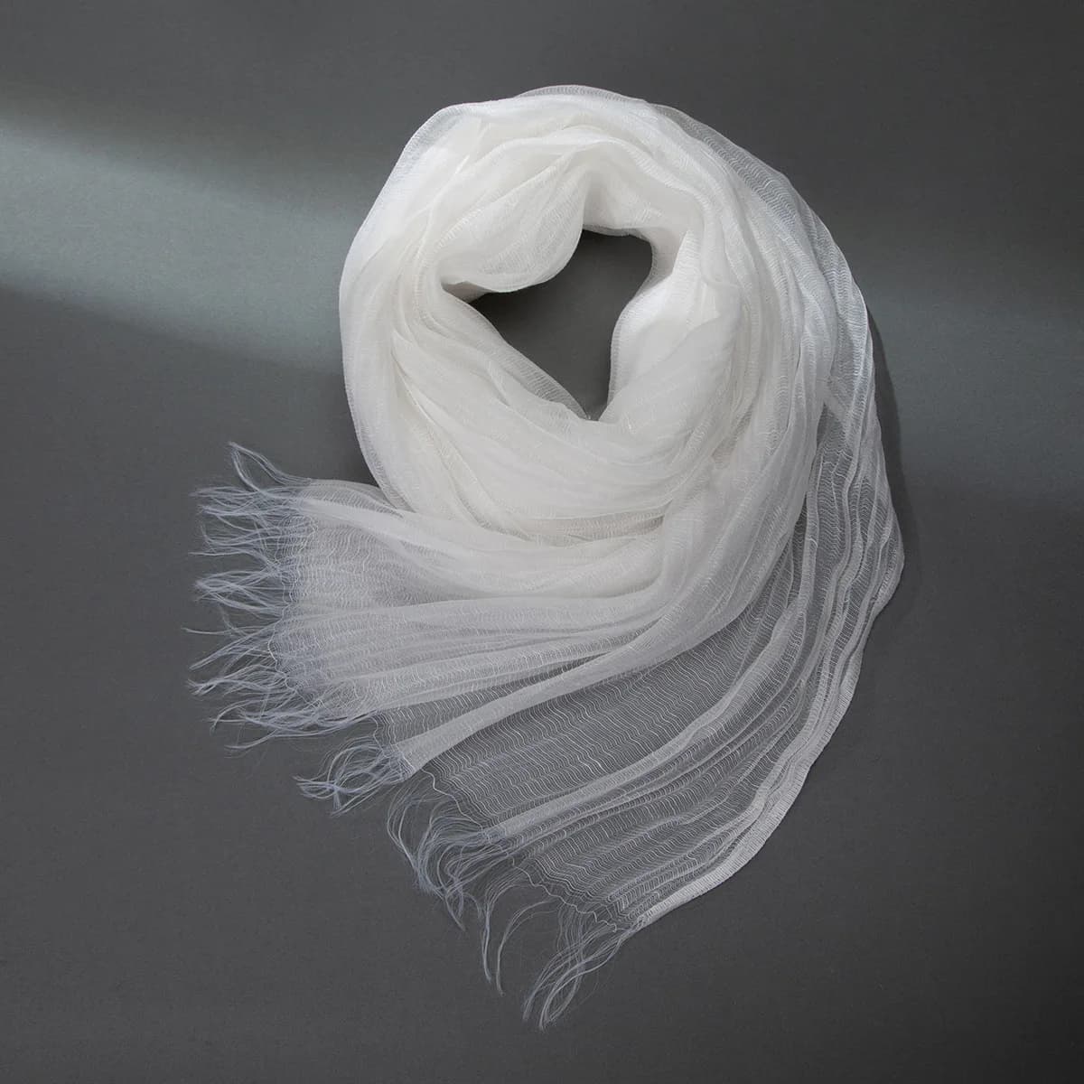 Women Organza Scarf Summer Thin Sheer Gauze Shawl Elegant Sun Protection Transparent Neck Wrap Fashion Ladies Travel Scarf