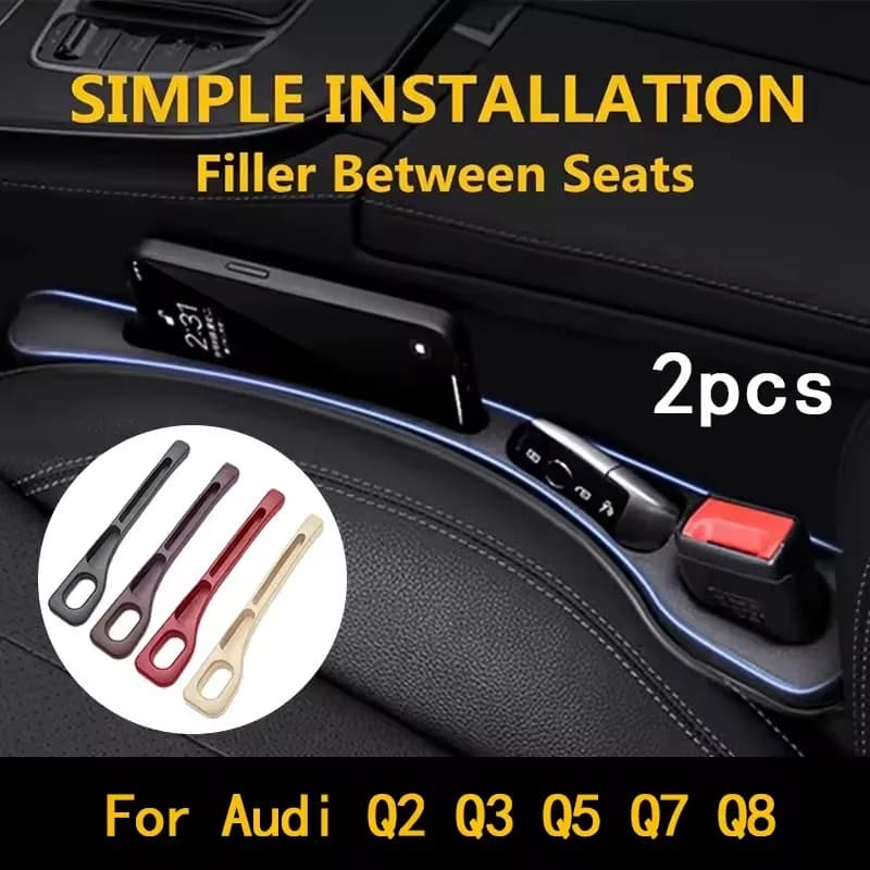 Accessorio Decorativo per Interni Auto, Riempitivo per Spazi tra i Sedili, 2 Pezzi per Audi Q2 Q3 Q5 Q7 Q8