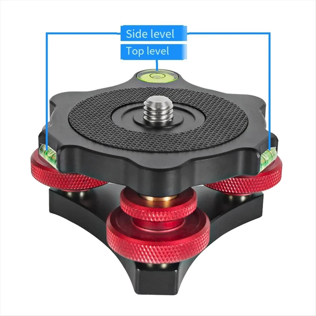L63A Tripod Leveling Base Leveler Adjusting Base Panning Level Plate DSLR Camera Adjustment Table Base