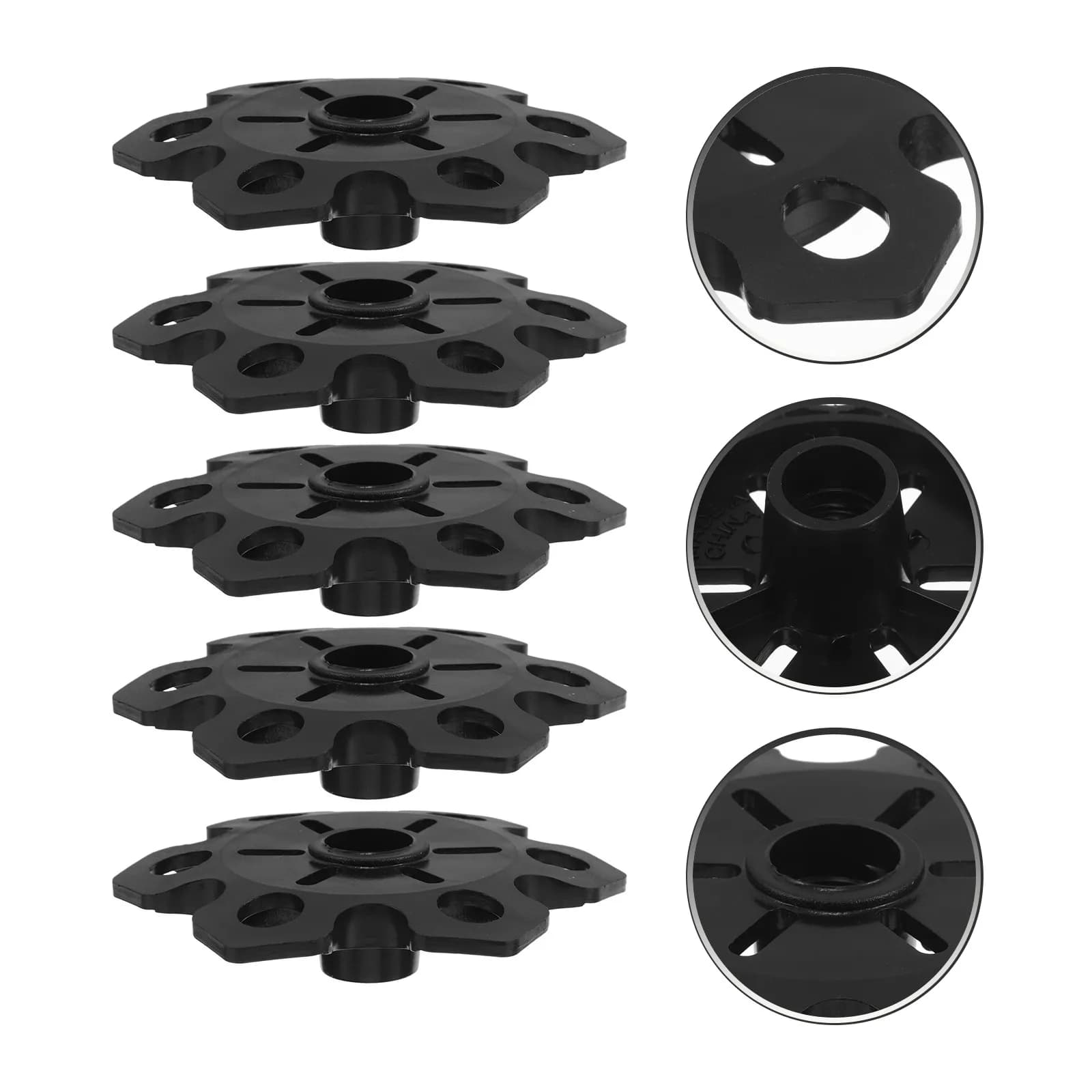 5Pcs Trekking Pole Accessories Anti- Prevent Mud Accumulation Enhance Stability Hiking Ski Pole Replacement Tips