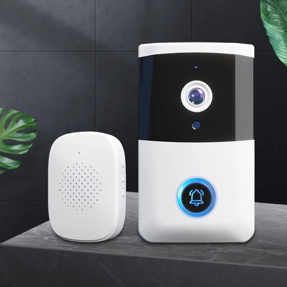 WiFi Wireless Video Doorbell IR Night Vision Doorbell Camera Visual Doorbell for Home Alarm System
