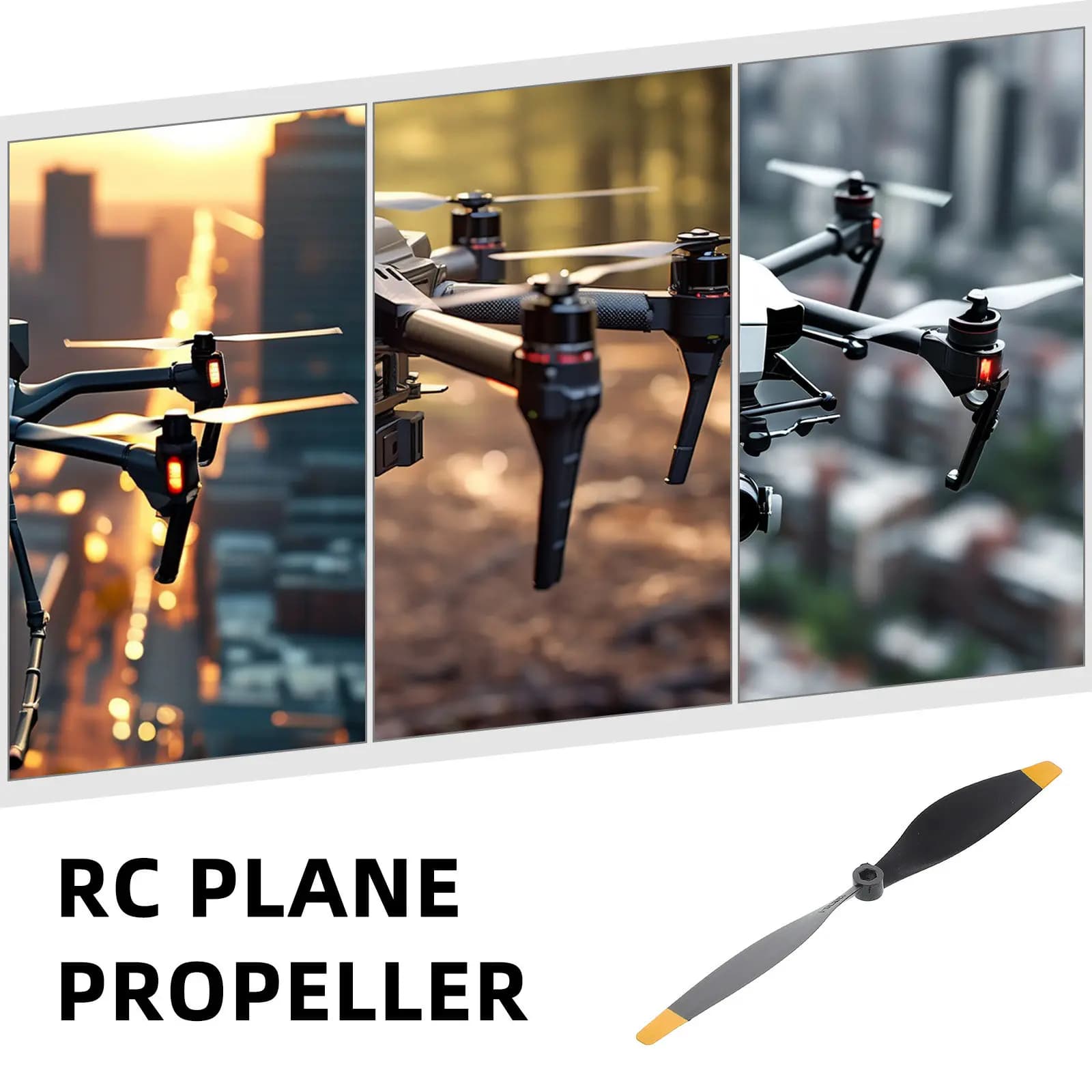 Set di Eliche a Spirale per Aeromodelli RC, Facile Installazione, Ricambio per Elicotteri e Aerei