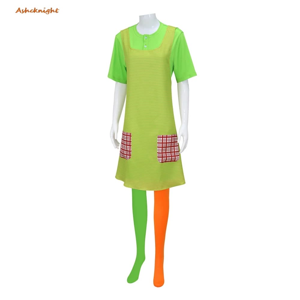 Costume da Film con Calze Lunghe, Abiti Cosplay, T-shirt, Vestiti per Donna, Costume di Halloween, Outfit per Carnevale, Abiti per Feste, Travestimento per Giochi di Ruolo