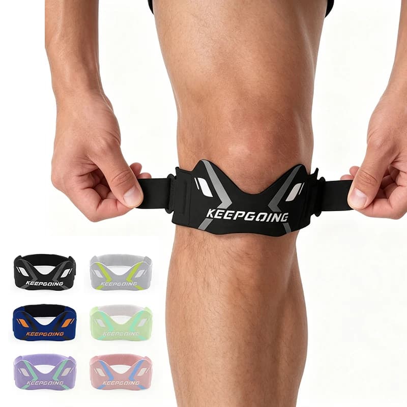 1PCS Patellar Knee Support Strape Brace Fitness Running Sports Basketball Adjustable Shock Absorption Compression Knee Pad Strap