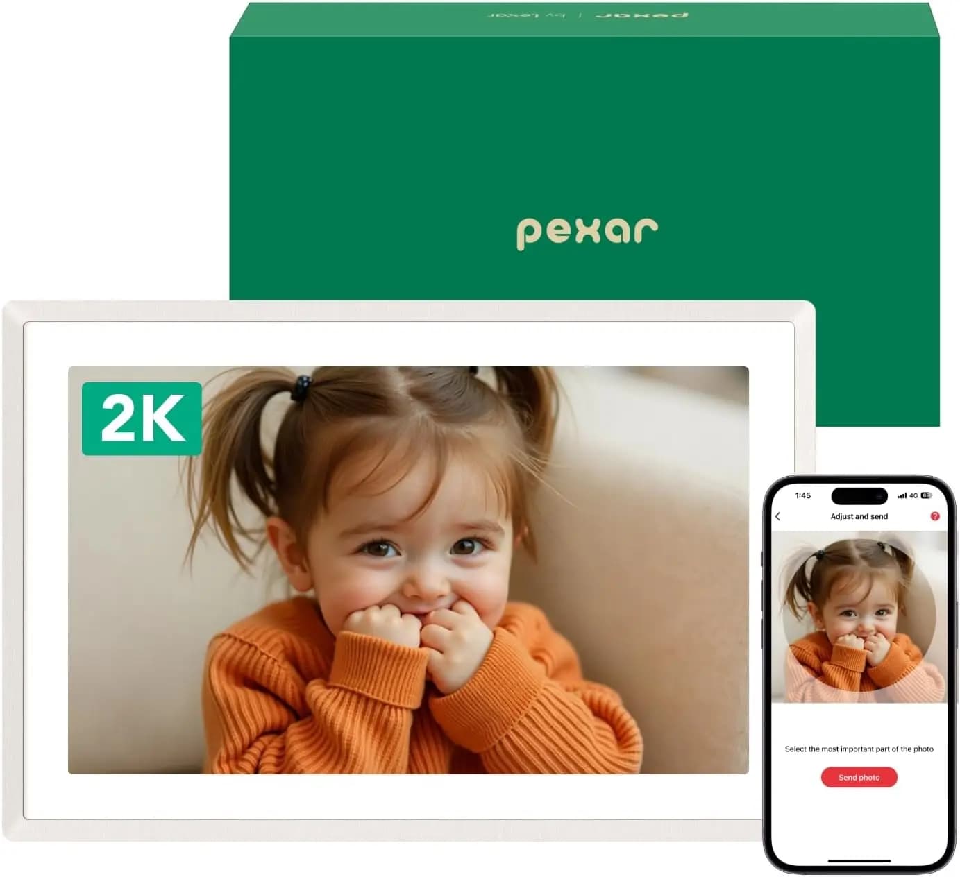 by Lexar Cornice digitale WiFi da 11″ | Telaio Yahoo Tech Best Tested 2026 | Risoluzione 2K per Chiarezza Estrema, Touch Screen Antiriflesso S