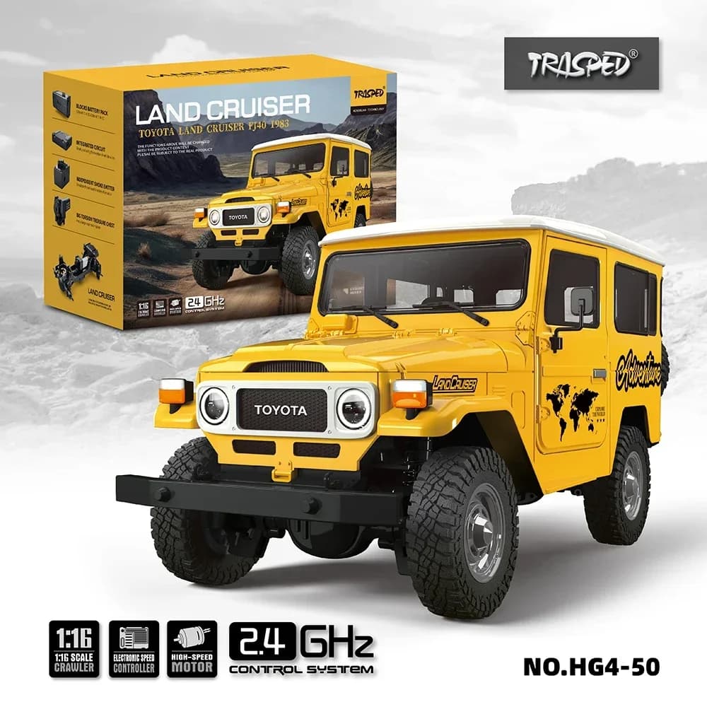1/16 HG4-50 Toyota FJ40 Vehicle Off Road Remote Controlled Versions Basic and Professional Lighting Sound Effect Simulation Model Auto toy