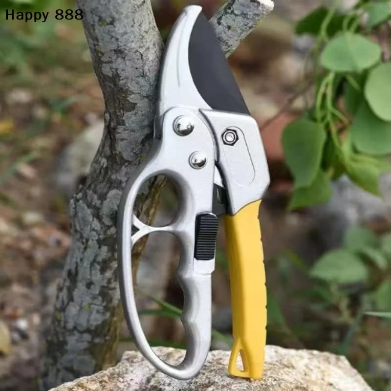 Professional pruning scissors for garden – High carbon steel shaft and branches booster for gardening