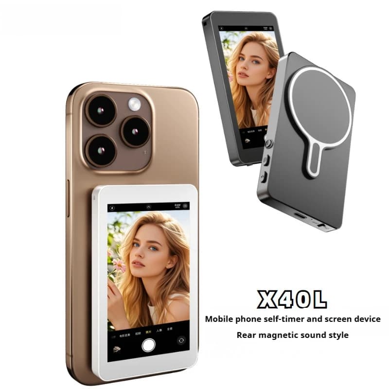 Selfie Magic per smartphone Fotocamera posteriore Proiettore schermo per monitor selfie magnetico wireless per iPhone Telefono Android Video selfie