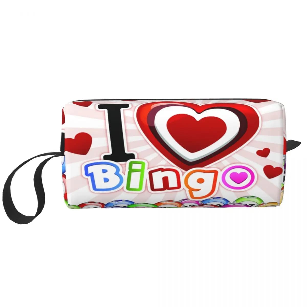 Custom Fashion I Love Bingo Travel Toiletry Bag per le donne Makeup Cosmetic Organizer Beauty Storage Dopp Kit