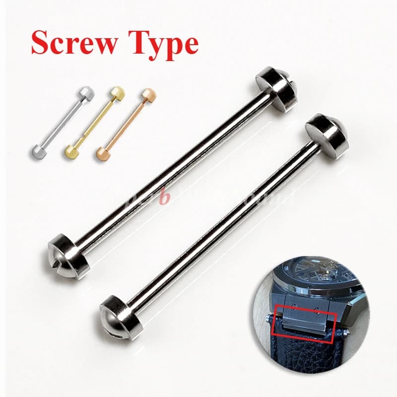 Vite per orologio Tubo Asta Vite per orologio Lug Stem Link Kit per cinturino in pelle Pin Chiusura Bracciale Riparazione 14 16 18 20 22mm