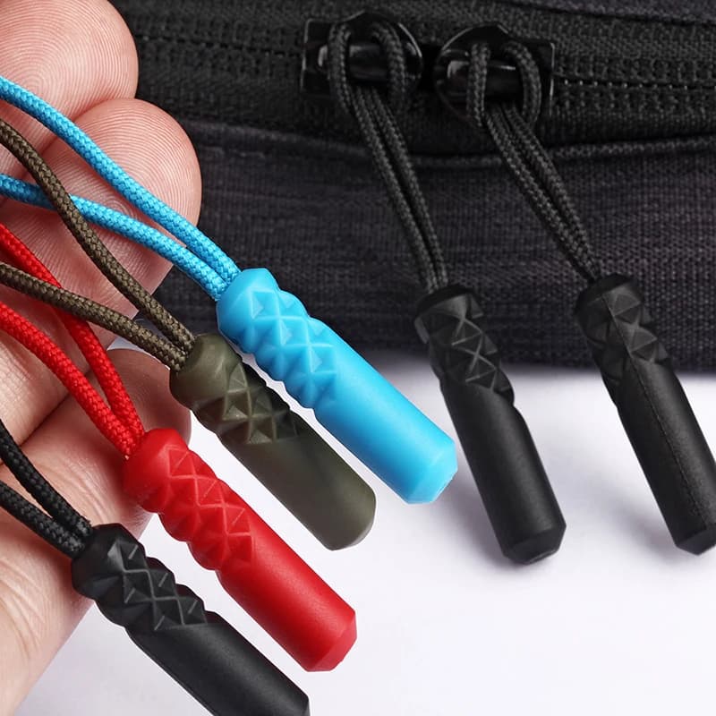 10/20pcs Zipper Puller End Fit Corda Tag Clip Spare Parts Buckle Zip Cord Tab Travel bag Valigia Tent Backpack