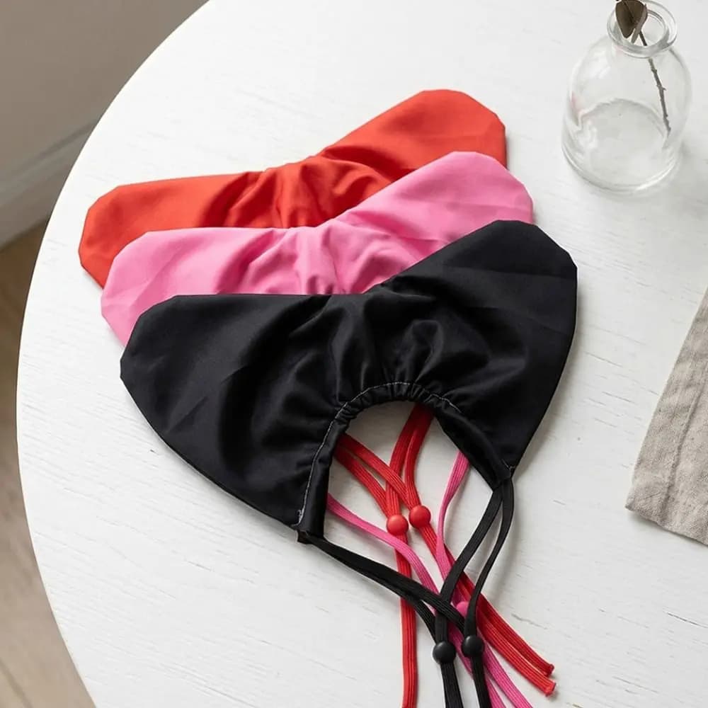 Adjustable Pet Shower Caps Cute Heart Shaped Waterproof Kitten Bath Cap Reusable Ear Protection Ear Drops Guard Small Pets