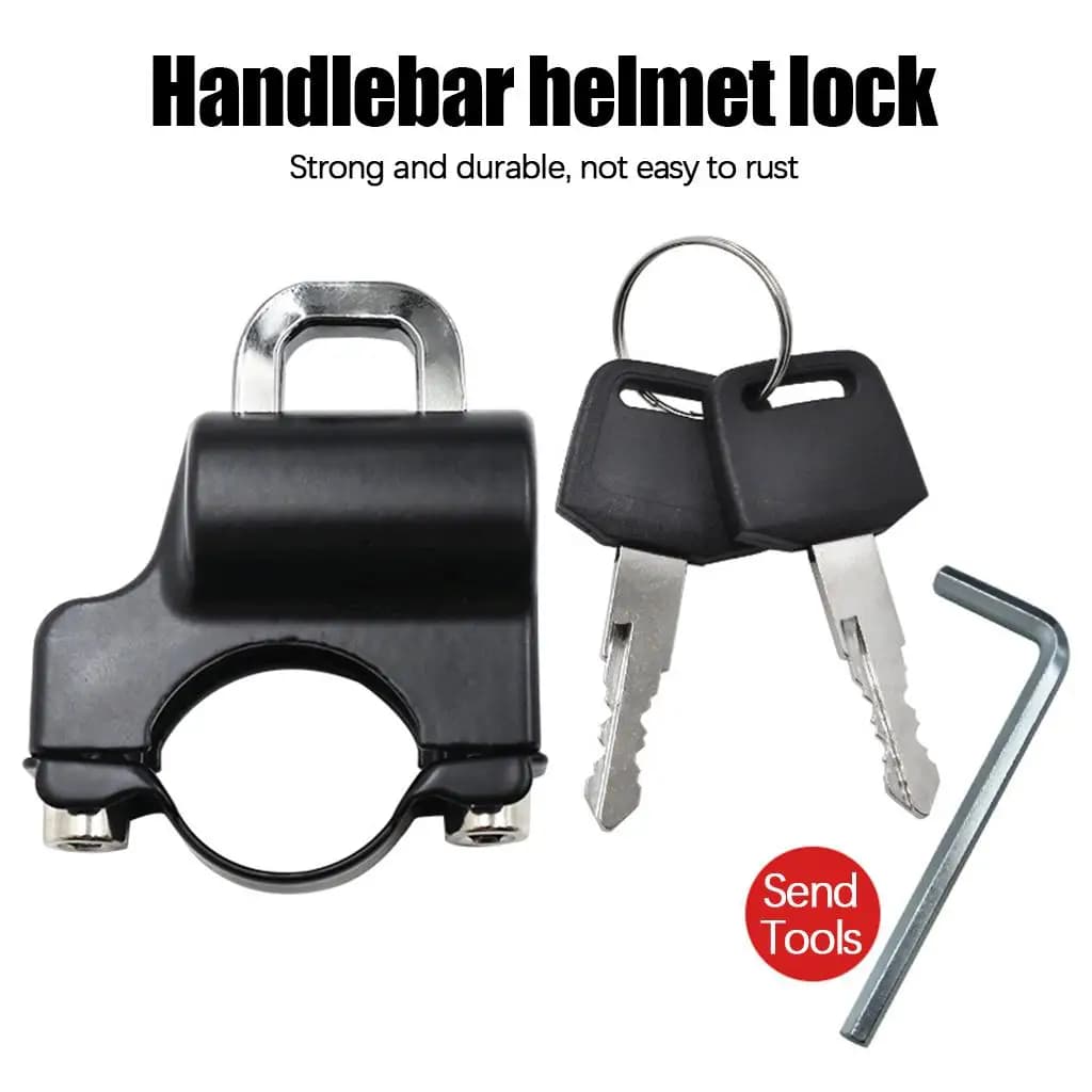 Motorcycle padlock with 2 keys Anti-theft handlebar accessories durable and elegant Bike Parts Scooter Hanger for bicycles