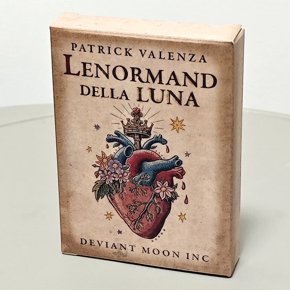9*6 cm Deviant Moon Lenormand Della Luna Classic Deck 36 pezzi Carte Lenormand Oracle stampate su cartoncino doppio goffrato 350GSM