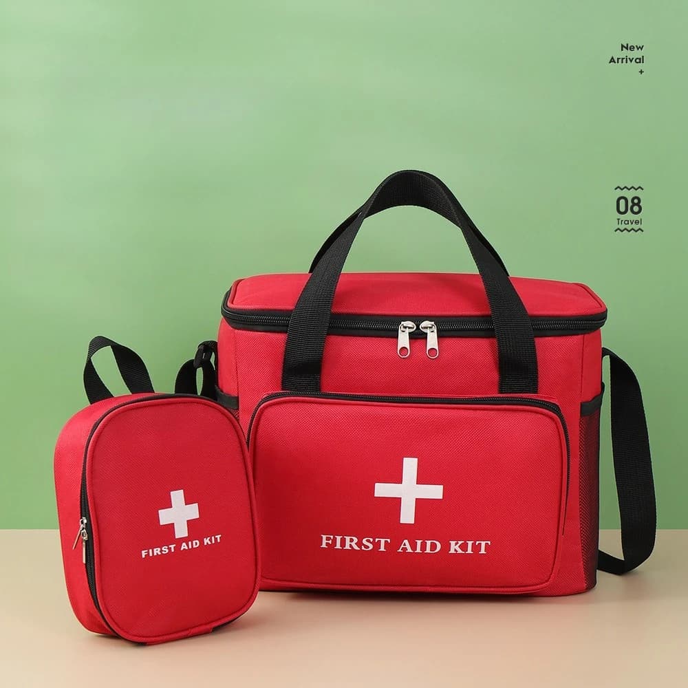 Portable First Aid Kit Bag Large Capacity Emergency Medical Storage Bag Travel Home Car Outdoor Survival Medicine Organizer Case