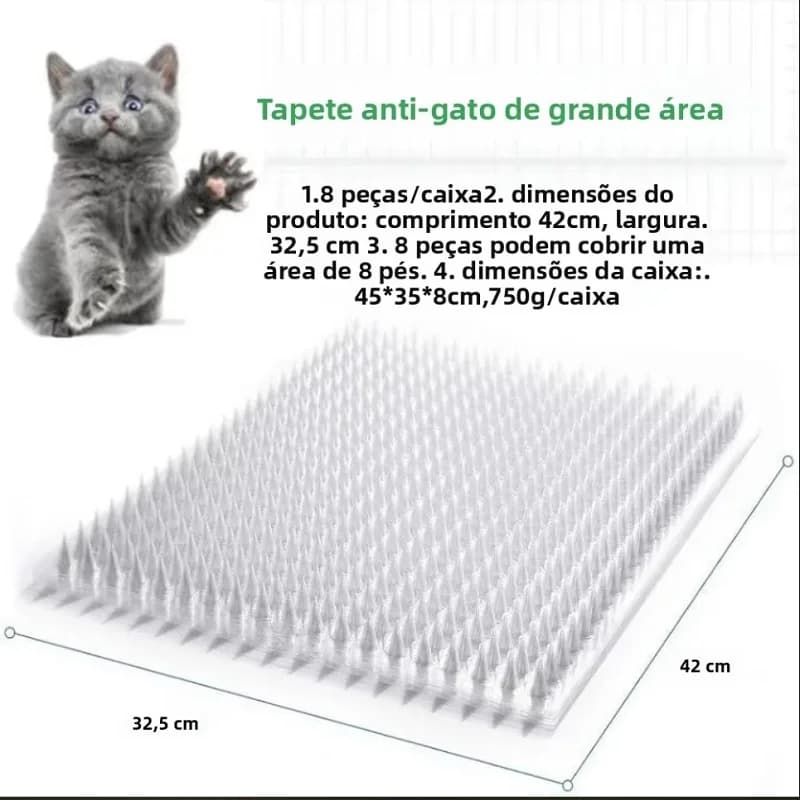 1 pezzo di chiodo anti-puntura per gatti, stanza con area restringita per disturbi dell'urina, rete per gatti selvaggi, tappetino per balcone, guida, tappetino isolante, protezione per porta, pet na