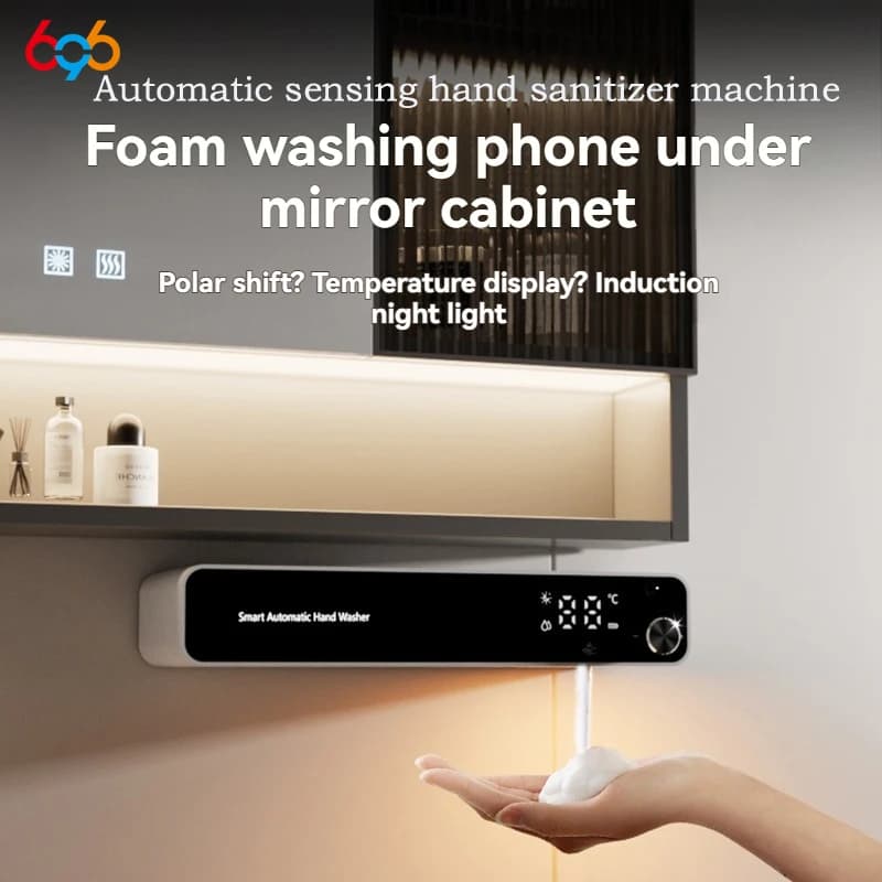 Schiuma per luce notturna per lavatrice a mano a induzione automatica Design con manopola più compatta Adatto per tutta la famiglia Ricarica USB