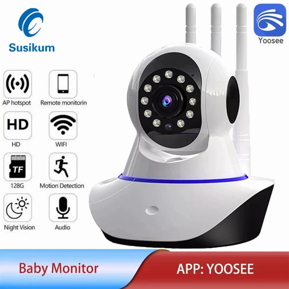 Yoosee telecamera IP di sorveglianza WIFI Smart Home Audio bidirezionale Pan Tilt Security telecamera CCTV Wireless 2MP Baby Monitor