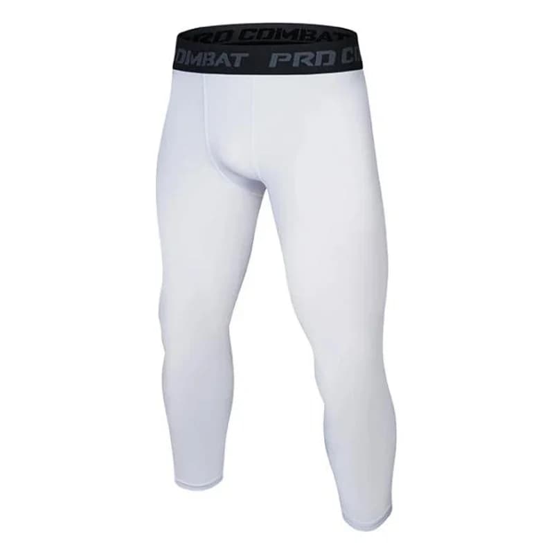 Autunno inverno Mantieni caldo Leggings da calcio e basket da uomo, allenamento ad alta elasticità, fitness sportivo, leggings a 7 punti,