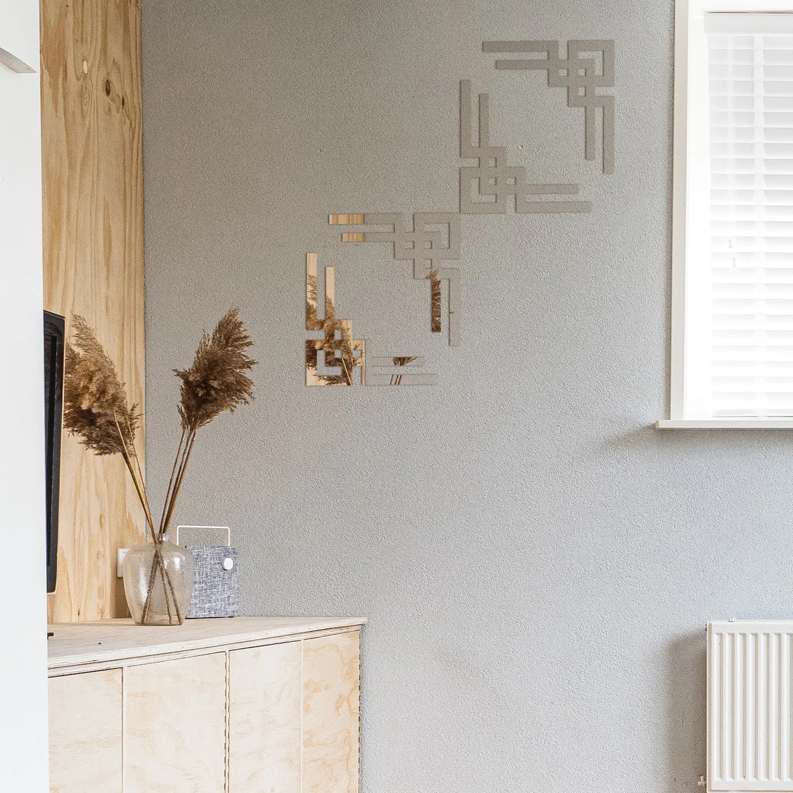 4 Pezzi Adesivi a Specchio in Acrilico per Angoli, Design Cavo, Decorazione per Angoli di Pareti per Soggiorno, Camera da Letto, Bagno, Stacca e Incolla
