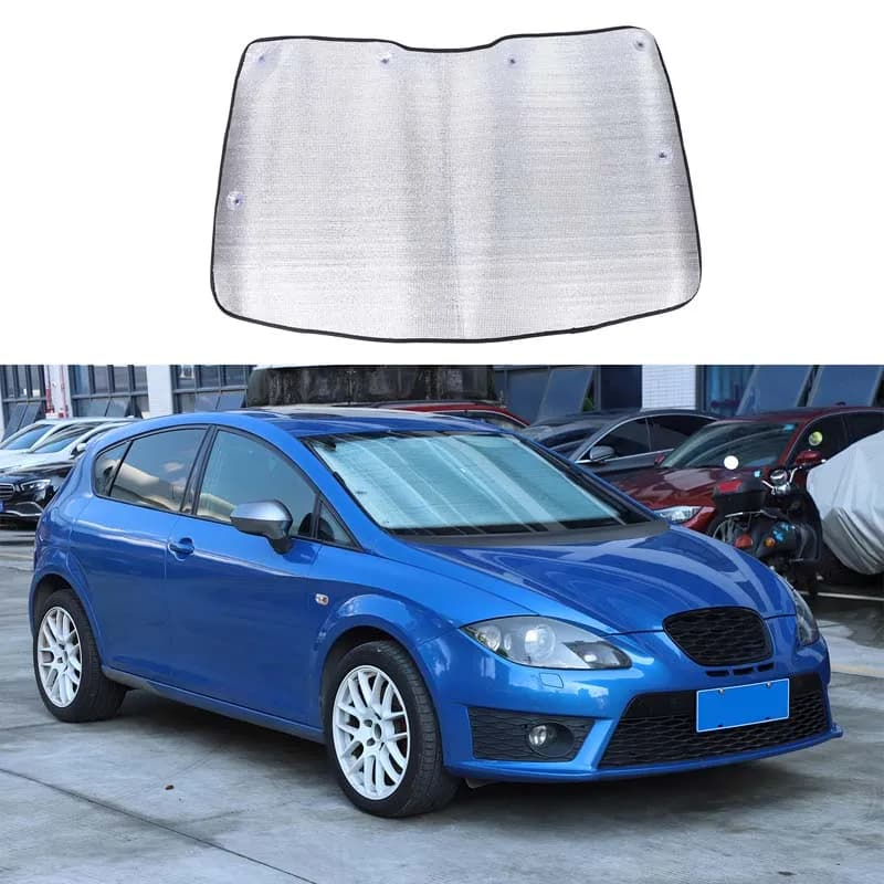 Parasole per Auto, Protezione UV per Parabrezza Anteriore, Visiera Parasole per SEAT Leon PQ35 2008 2009 2010 2011 2012