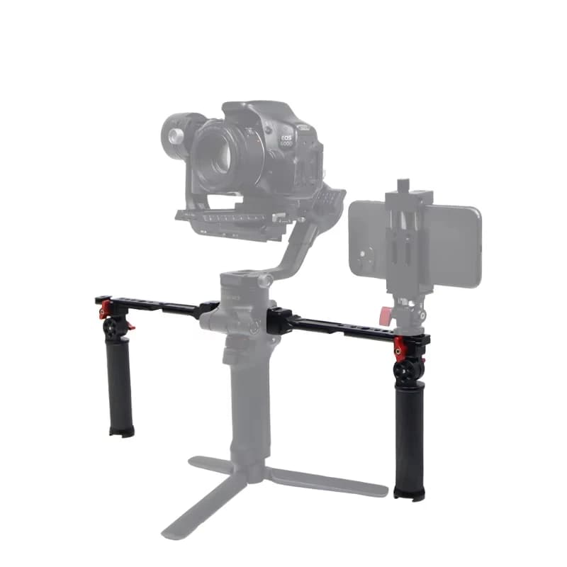 Adjustable Dual Grip Stainless Steel Carbon Fiber Action Camera Stand