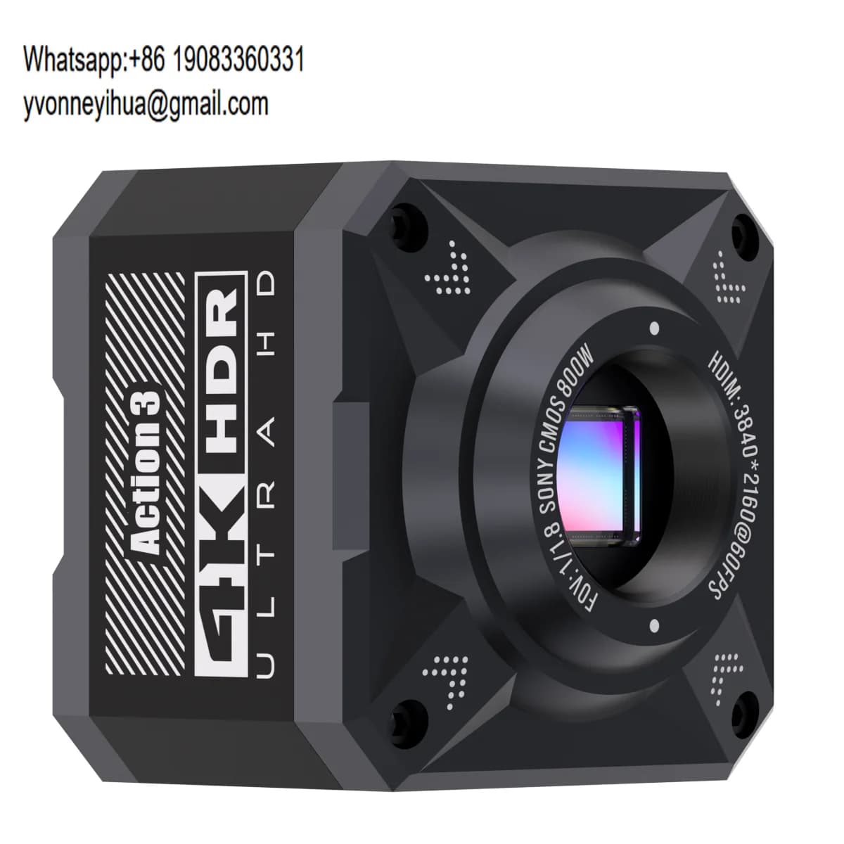 Telecamera per Microscopio MECHANIC Action3 HD 1080P 4K 60FPS con Uscita USB, Imaging Termico Ottico, Sensore CMOS IMX678 1/1.8"