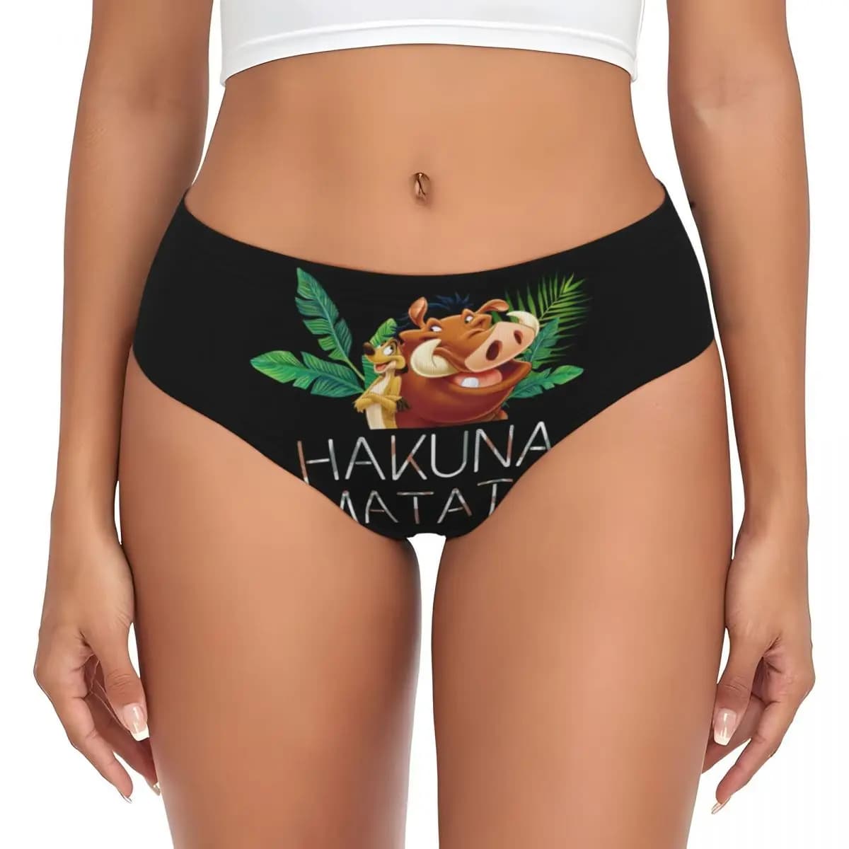 Women's Custom Mutandines With Animated Printing The Lion King, Women's Elasticized Slips