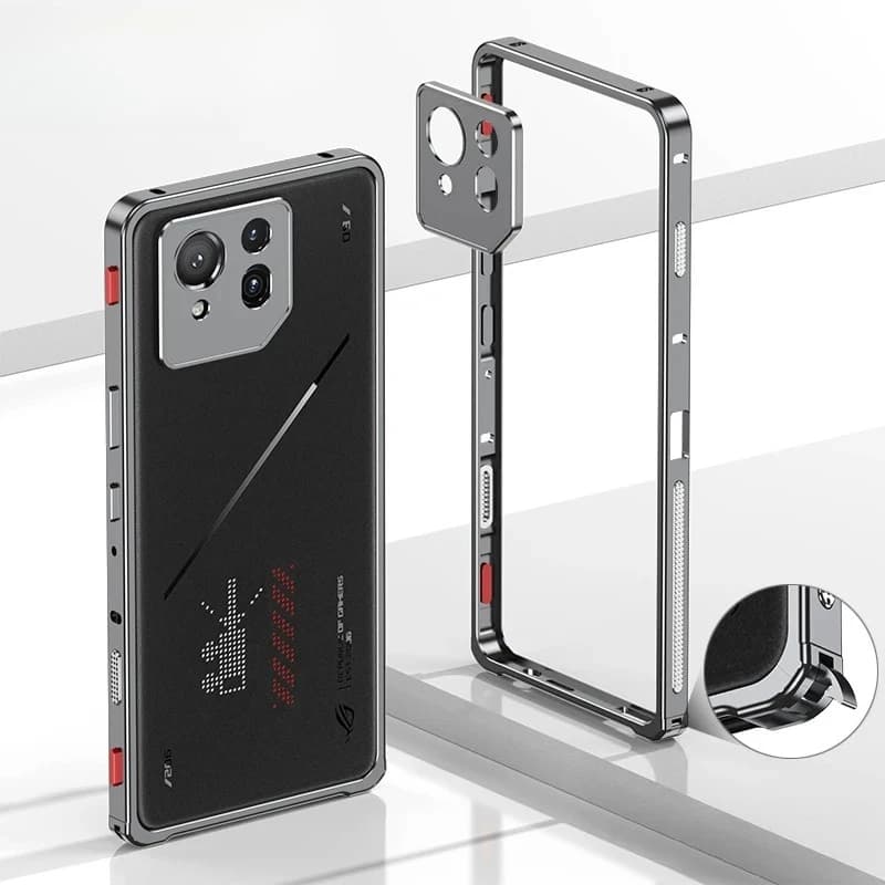 Metal Frame Shockproof Cover Bumper For ASUS ROG Phone 9 Pro Detachable Metal Camera Protect Ultra-Thin Case For ASUS ROG 9 Pro