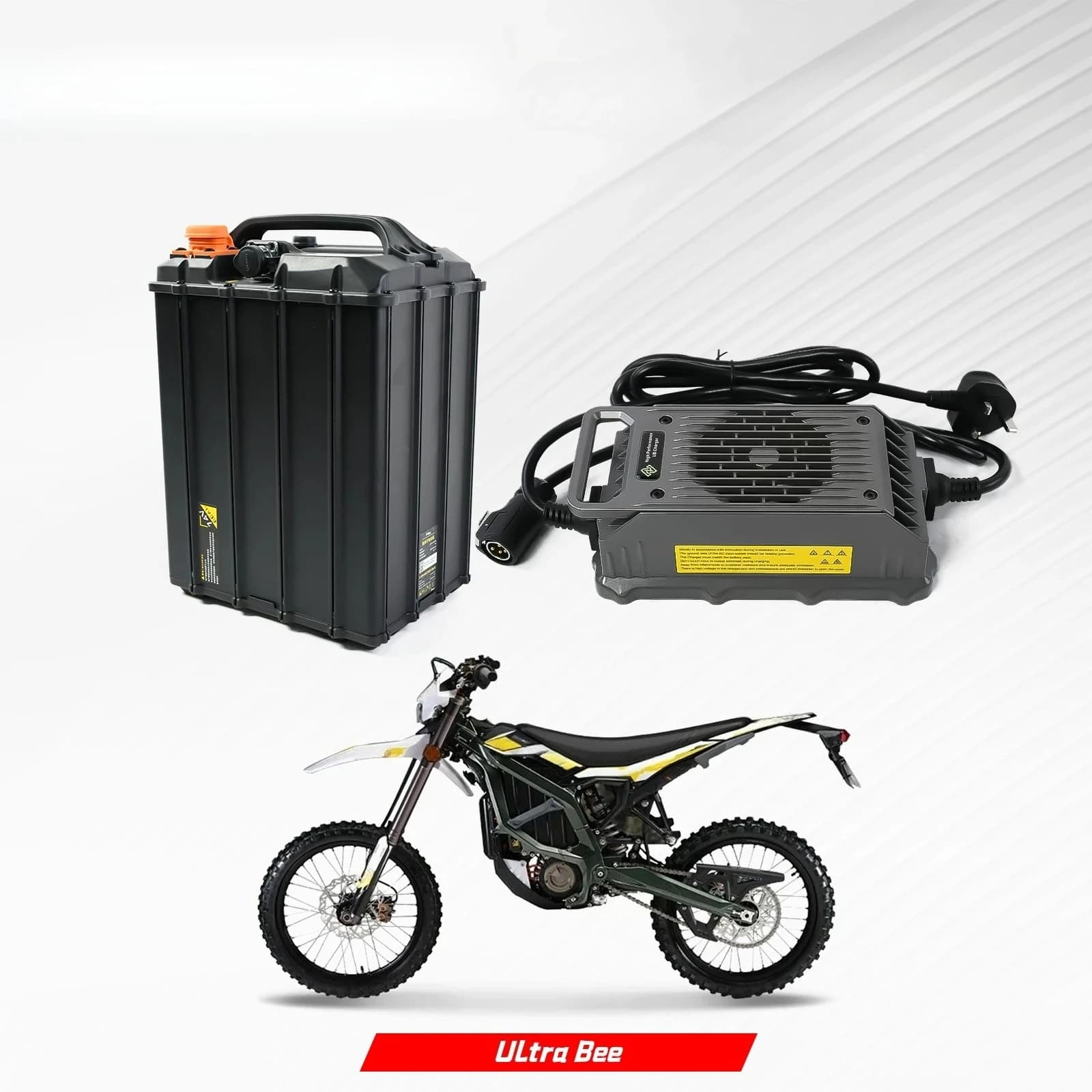 Caricabatterie per moto 85V15A per Surron Ultra Bee 15A Ricarica rapida Silenzioso Moto elettrica Dirt Bike Strumenti di ricarica UB