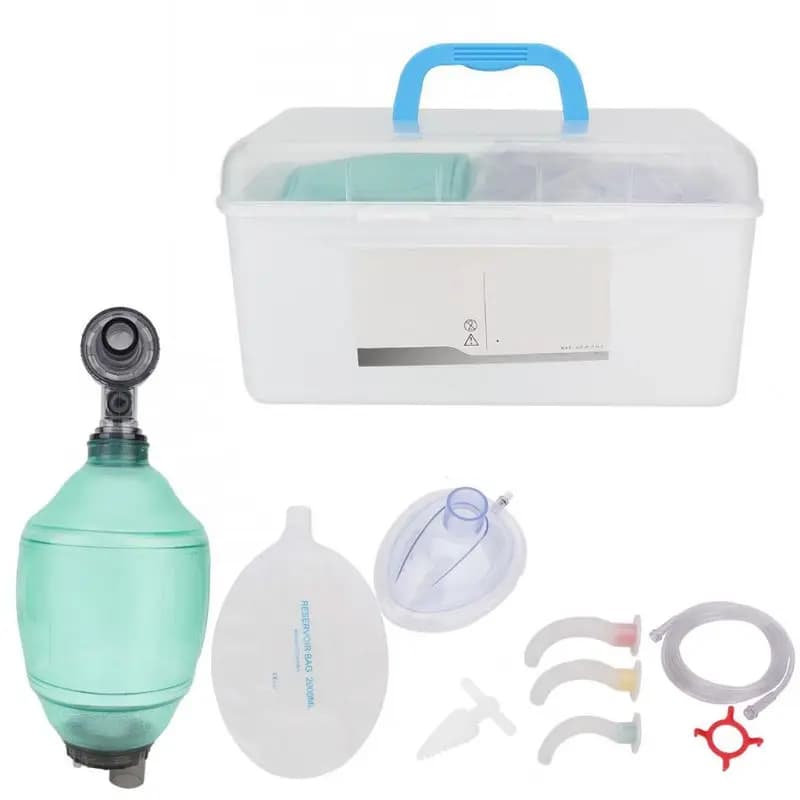 G92F Rianimatore manuale per adulti Borsa Ambu in PVC Tubo per ossigeno soccorso Strumento Apparecchio per per
