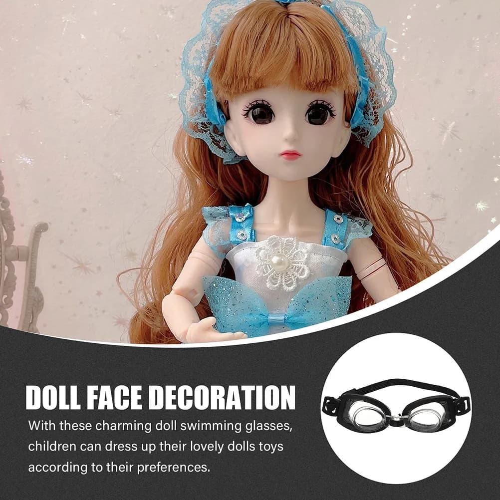 4 mini, light, miniature swim glasses, photo accessories, small decorative objects for children's games, diy costumes