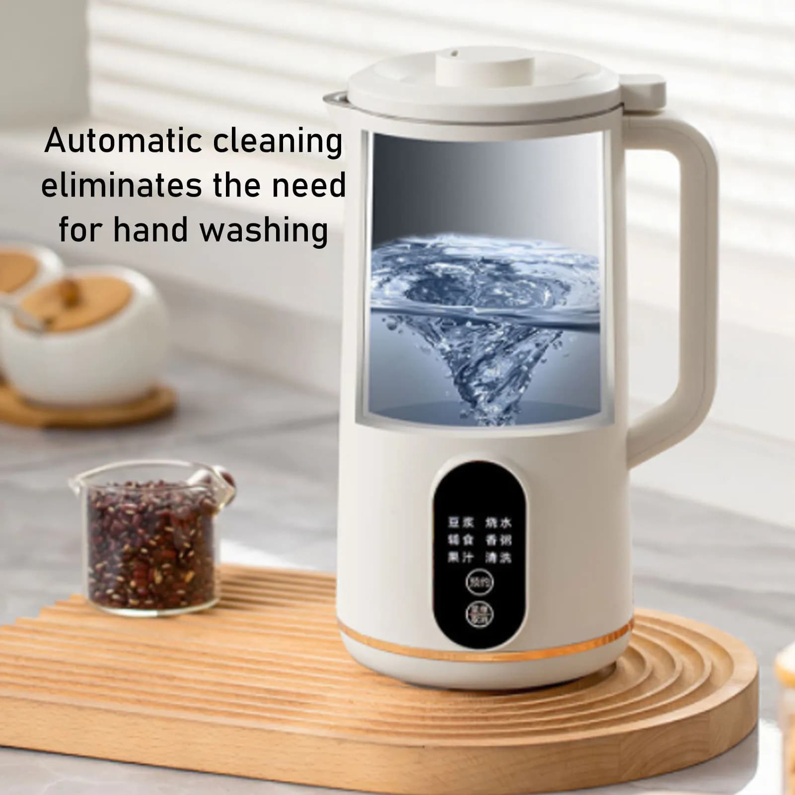 Frullatore per latte di soia Spremiagrumi elettrico Frullatore da banco automatico multifunzionale per bollitura e filtraggio libero Miscelatore domestico