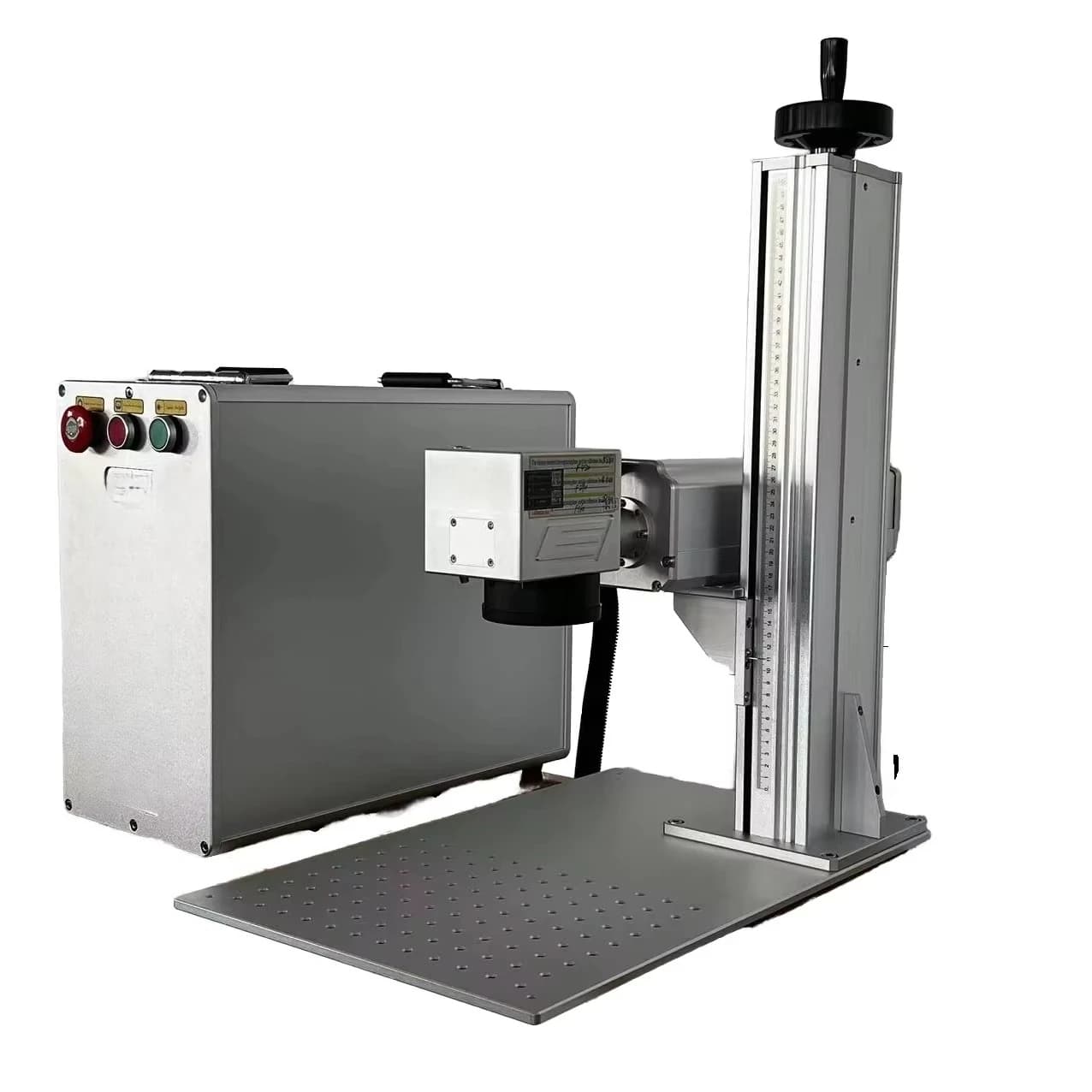 Macchina per incisione laser a controllo numerico da 50W/100W, nuova, con supporto per marcatura e stampa laser a fibra su metallo.