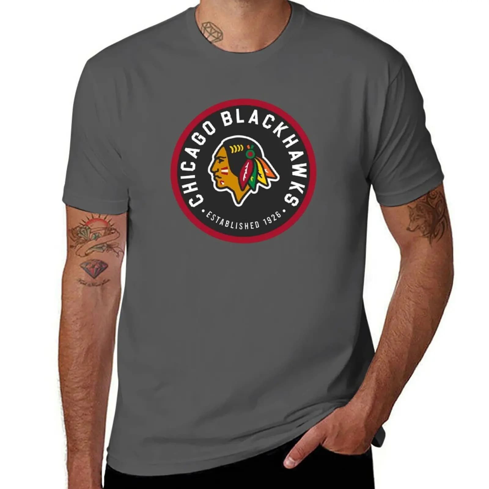 Chicago Blackhawks 1926 T-shirt camicia personalizzata camicia divertente grafica in cotone T-shirt anime camicie grafica tee da uomo