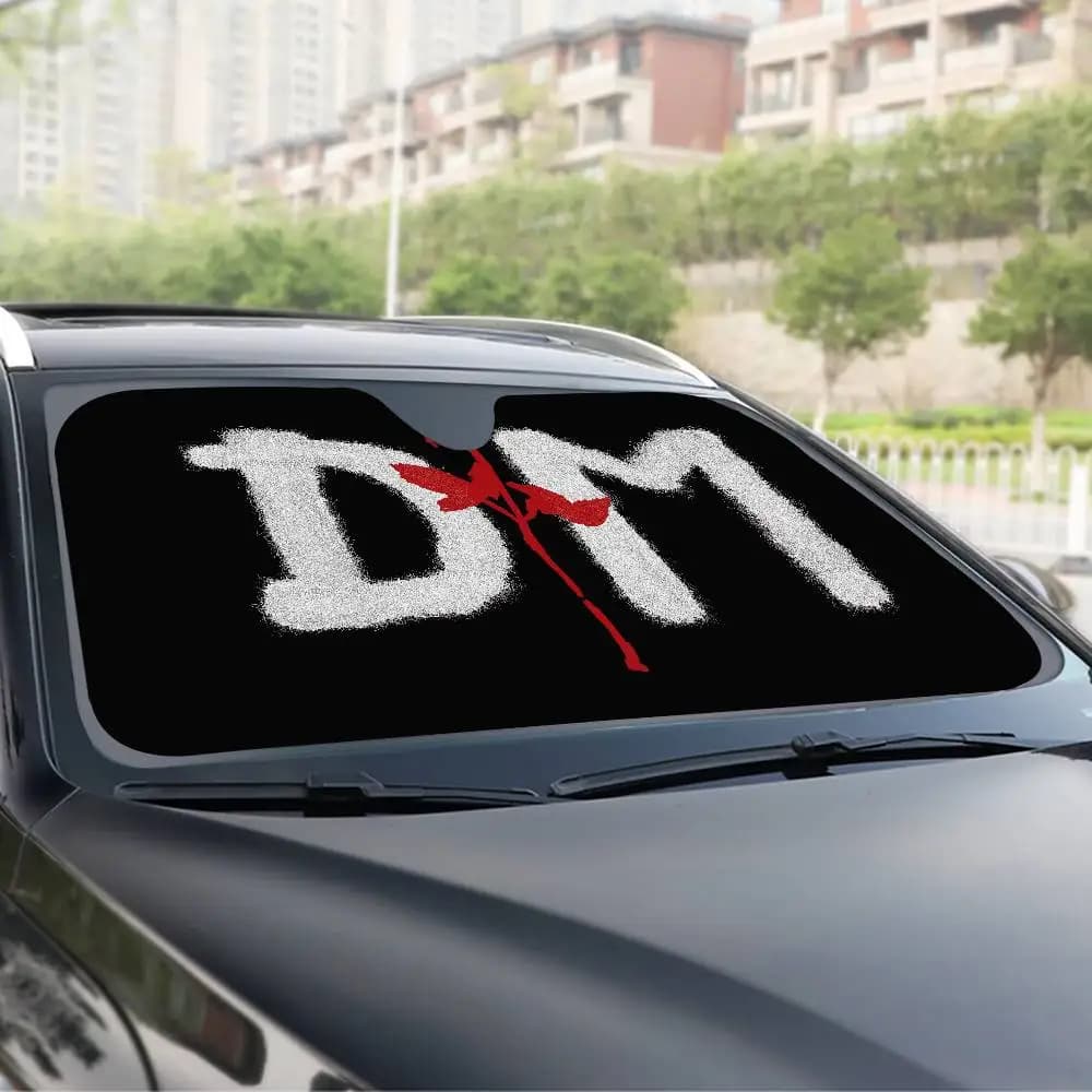 Synthpop Band D-Depeche M-Mode Windshield Sun Shade For Car Front Window Sun Shade Accessory Visor Protector Shield Cover