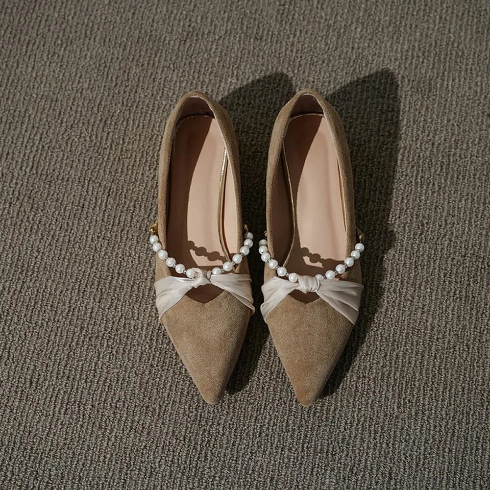 2025 New Women's Low Shoes Spring and Autumn Style Pointe Design Career and Party Clothing Women's Casual Boat Shoes