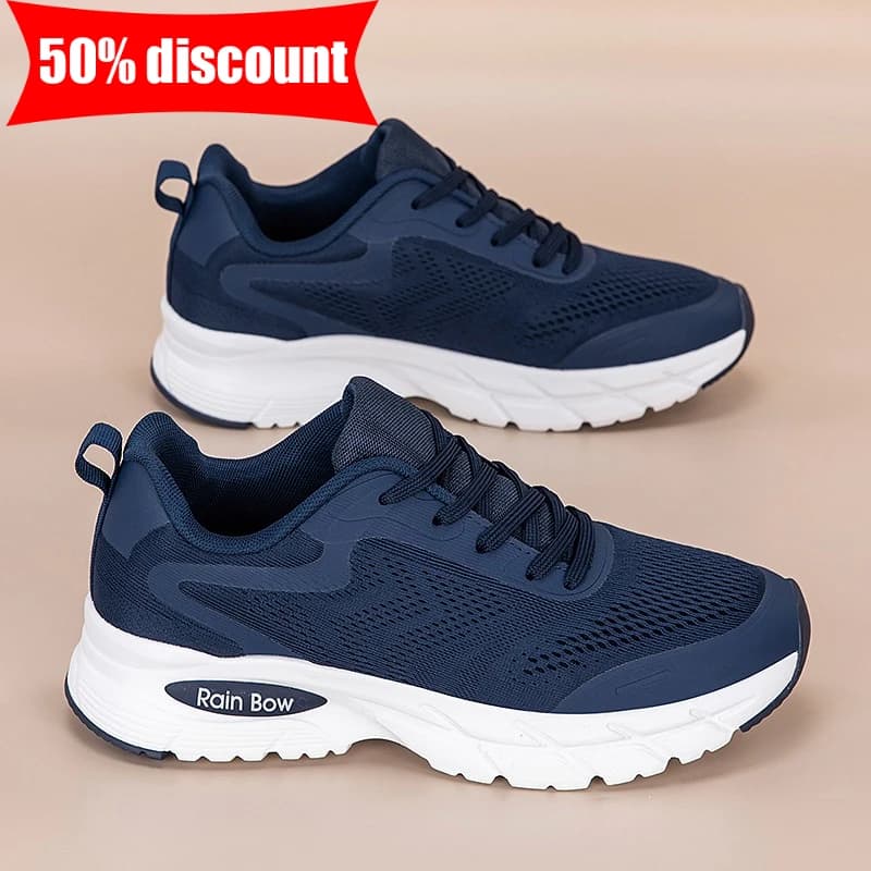 Scarpe Sportive da Uomo in Mesh Casual Antiscivolo Resistenti all'Usura Leggere per Esterni Taglie Grandi Comode per Anziani Nuove 2026